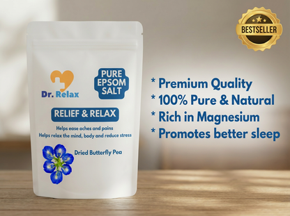 Dr. Relax Epsom Salt - with Dried Butterfly Pea