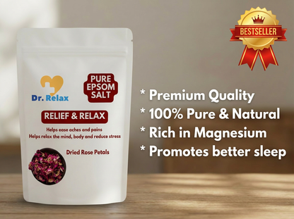 Dr. Relax Epsom Salt with Dried Rose Petals