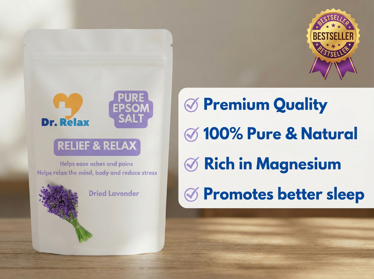 Dr. Relax Epsom Salt - with Dried Lavender