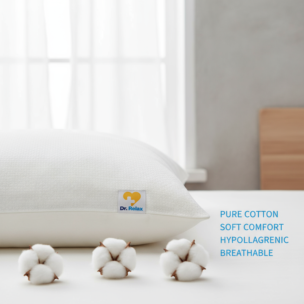 Dr. Relax 100% Cotton Natural Pillow