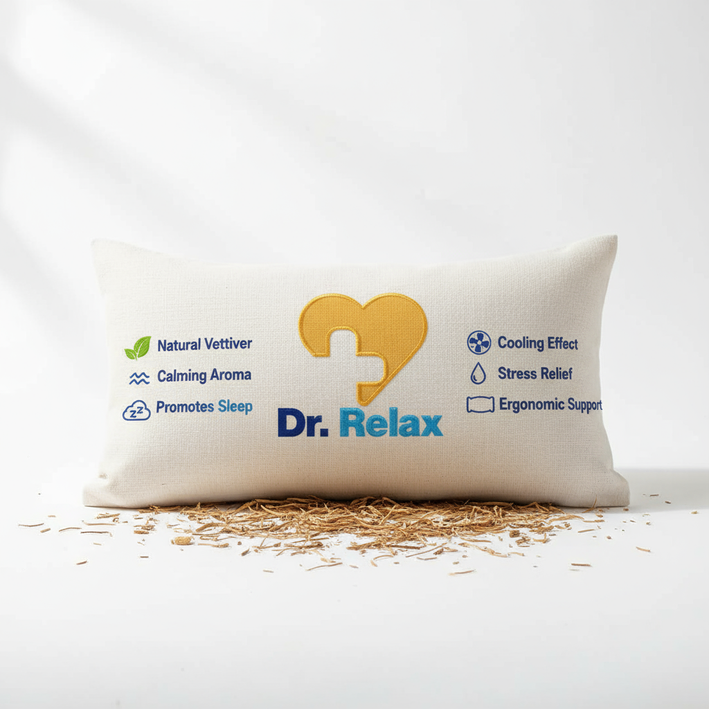 Dr. Relax Vetiver(Khus) Natural Pillow